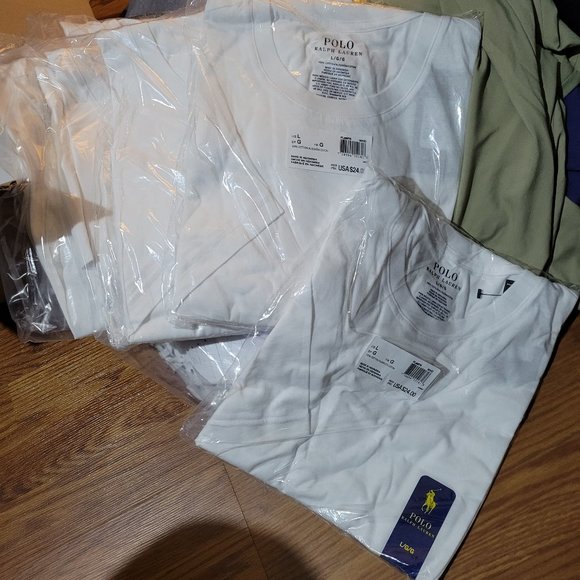 POLO Ralph Lauren SUPREME COMFORT CREWNECK TEE T-Shirt White Blue Pony PL86FR - Picture 4 of 6